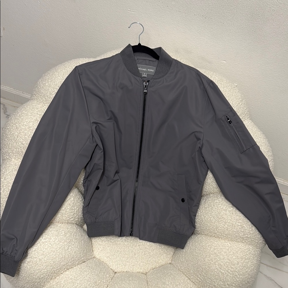 Michael Kors Gray Bomber Jacket for Men